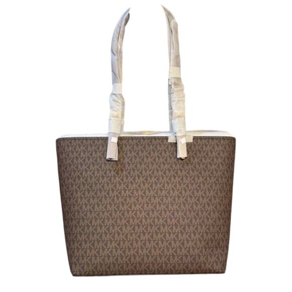 RETAIL $498 Michael Kors Jet Set Medium Logo Pocket Tote Bag*NEW - Picture 7 of 10